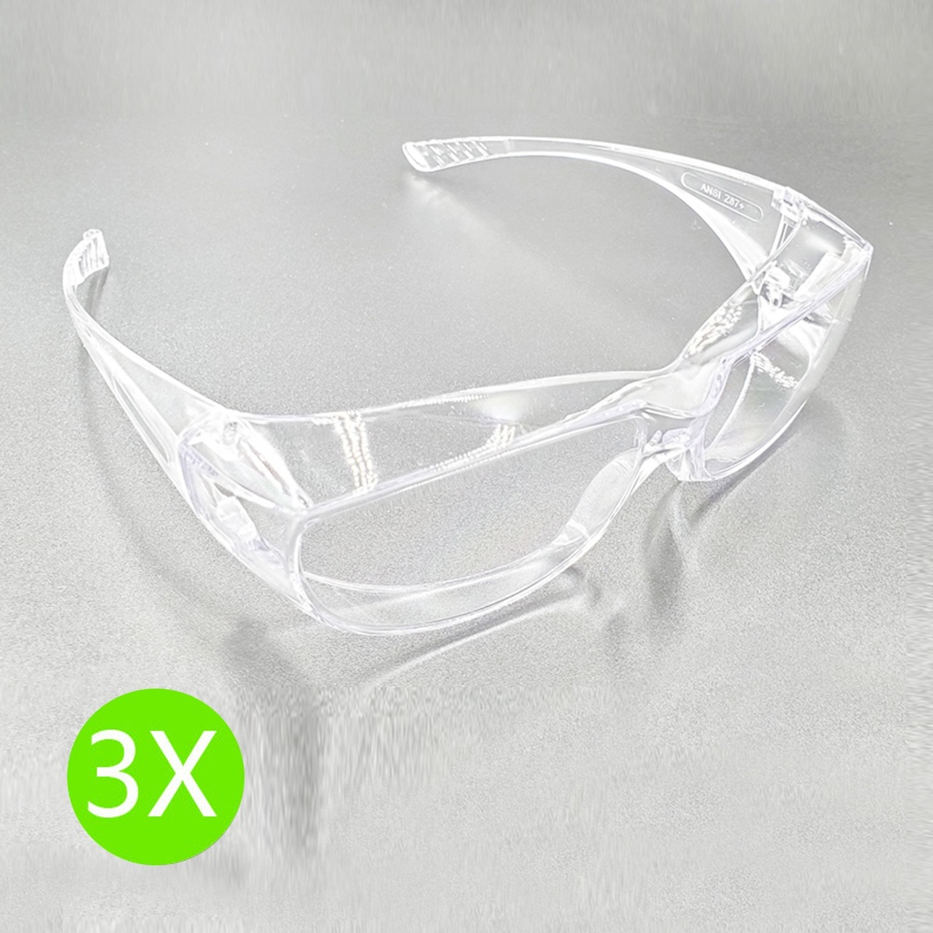 台灣製 3X(無眼鏡袋) 醫療所用 防飛沫防疫抗疫護目鏡