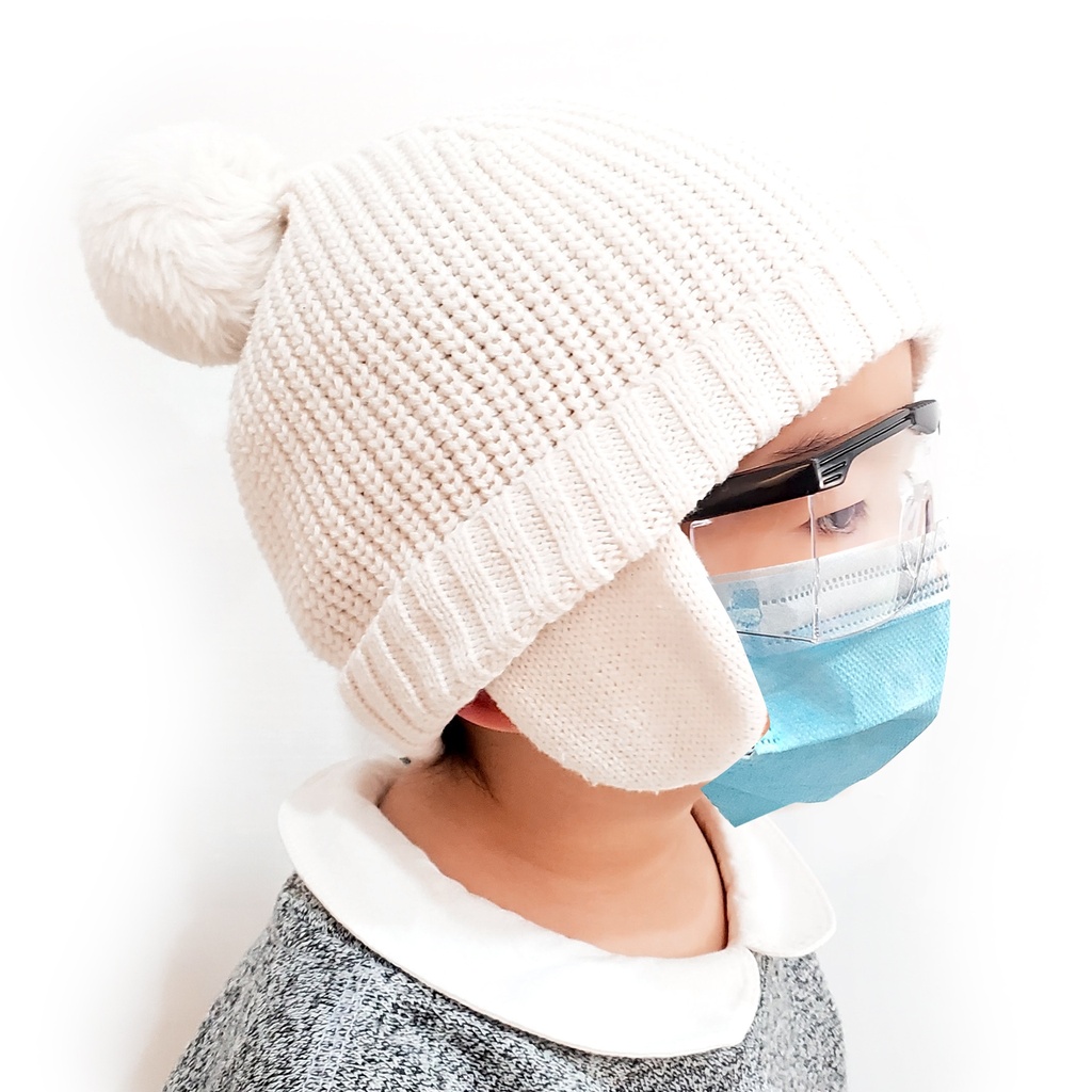 Taiwan Made Transparent Eye Goggles for Kids against Droplet Infection 1 pair (Free Bag)