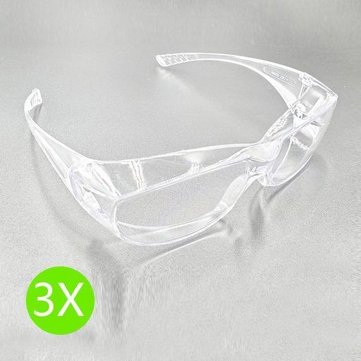 [EGJT004_5NO] 台湾制 3X(无眼镜袋) 医疗所用 防飞沫防疫抗疫护目镜